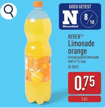 Aanbieding: RIVER Limonade orange