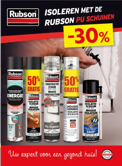 Promotie: Isoleren met de Rubson pu schuimen