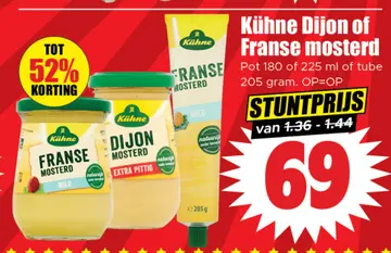 Aanbieding: Kühne Dijon of Franse mosterd