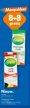 Aanbieding: Campina volle of halfvolle melk