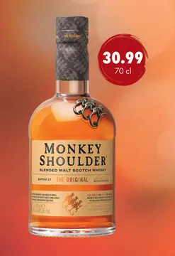 Aanbieding: Monkey Shoulder Blended Malt Scotch Whisky