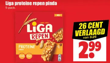 Aanbieding: Liga proteine repen pinda