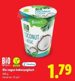 Aanbieding: Bio vegan kokosyoghurt