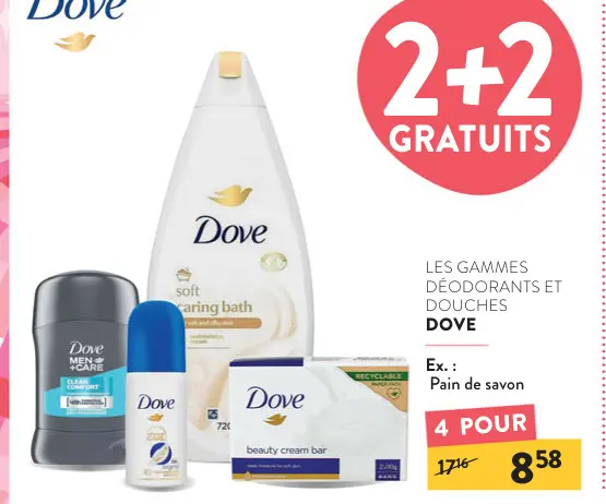 Offre: Les gammes déodorants et douches
