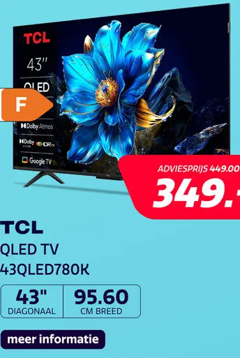 Aanbieding: TCL 43QLED780K