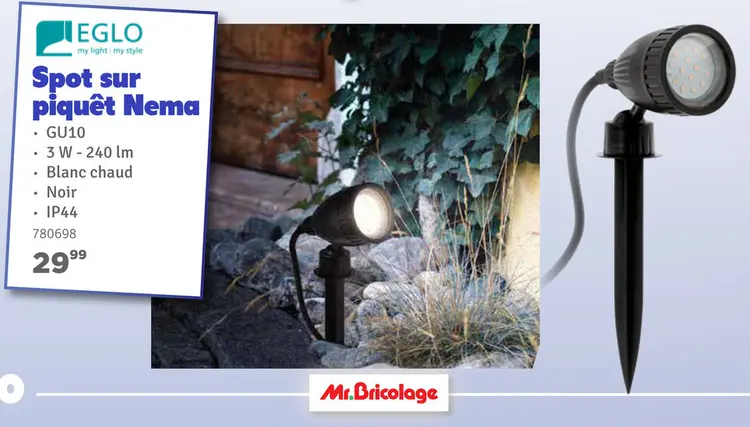 Offre: Spot sur piquêt Nema