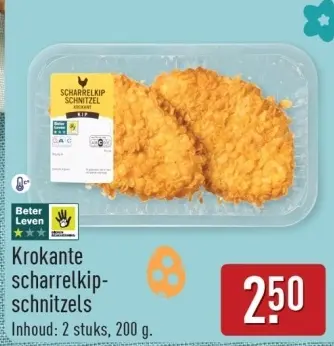 Aanbieding: Krokante scharrelkip-schnitzels