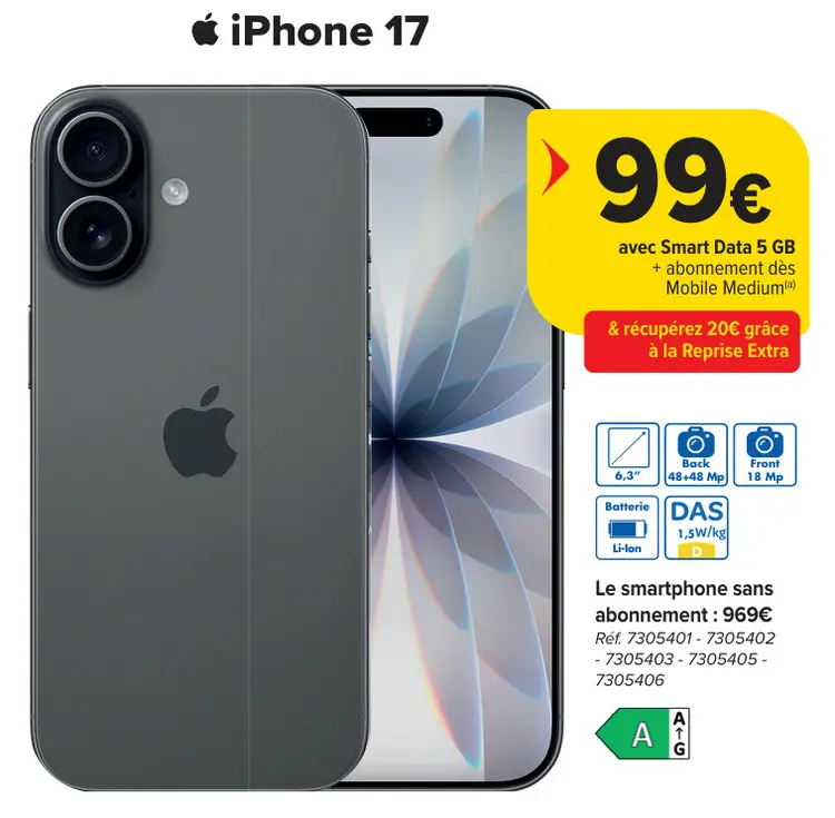 Offre: iPhone 17