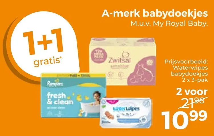Aanbieding: A-merk babydoekjes