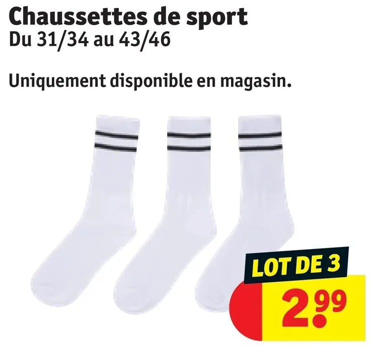 Offre: Chaussettes de sport