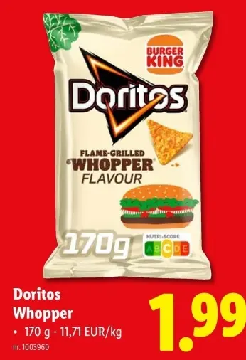 Aanbieding: Doritos Whopper