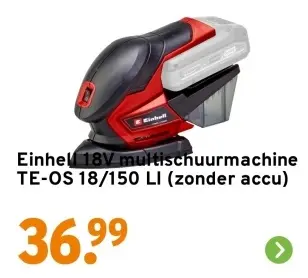 Aanbieding: 18V multischuurmachine TE-OS 18/150 Li (zonder accu)
