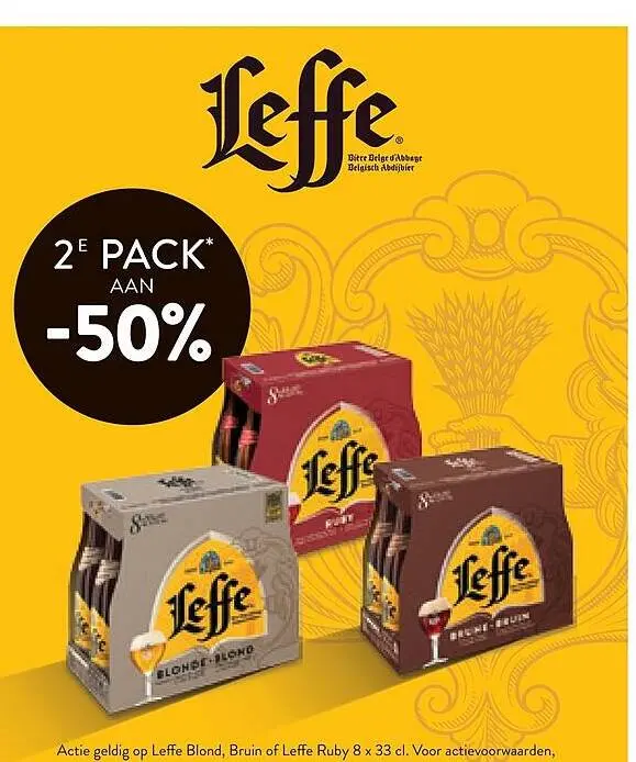 Promotie: Leffe Blond, Bruin of Leffe Ruby
