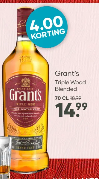 Aanbieding: Grant's Triple Wood Blended