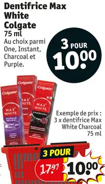 Offre: Dentifrice Max White