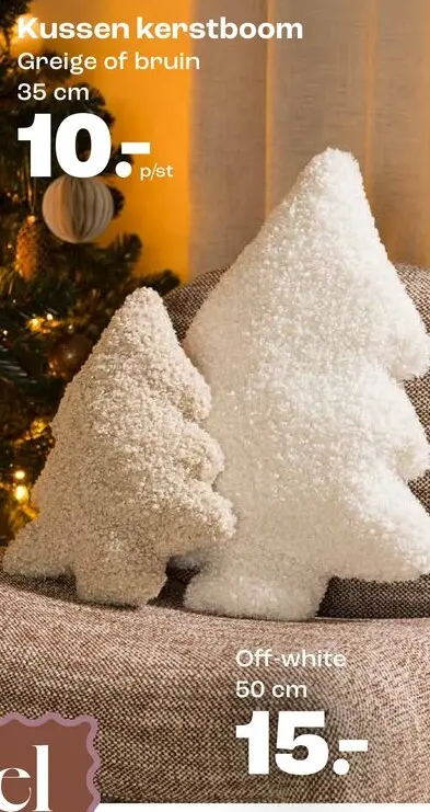 Promotie: Kussen kerstboom