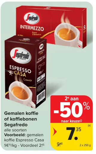 Promotie: Gemalen koffie of koffiebonen