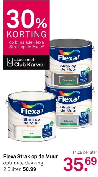 Aanbieding: Flexa Strak op de Muur