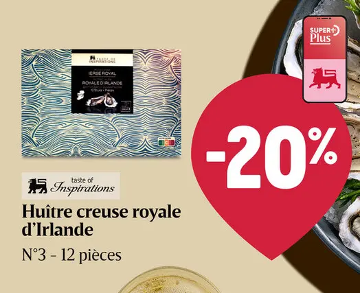 Offre: Huître creuse royale d'Irlande