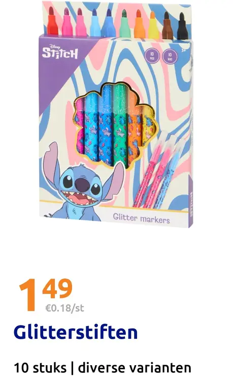Aanbieding: Glitterstiften