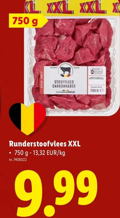 Promotie: Runderstoofvlees XXL