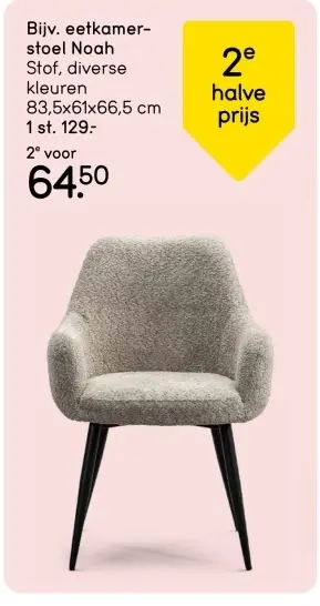 Aanbieding: eetkamerstoel Noah