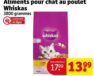 Offre: Aliments pour chat au poulet