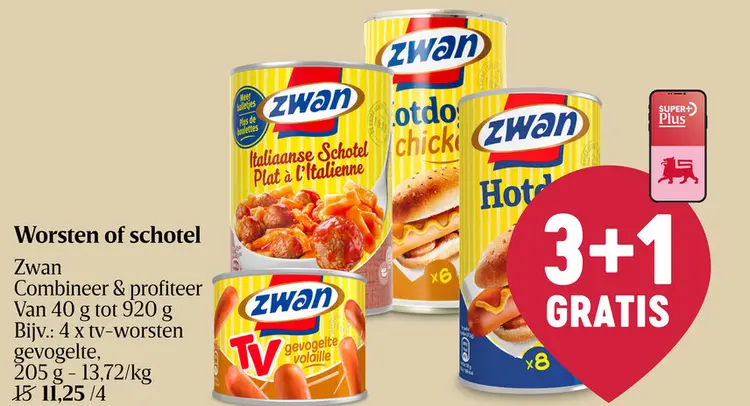 Promotie: Worsten of schotel