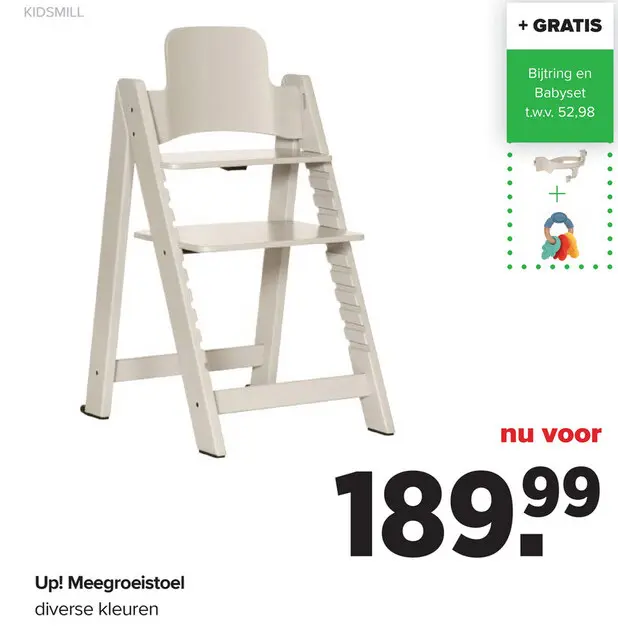 Promotie: Up! Meegroeistoel