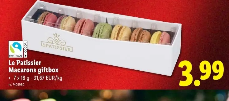 Promotie: Macarons giftbox