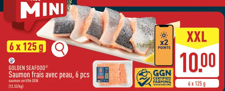 Offre: Saumon frais avec peau