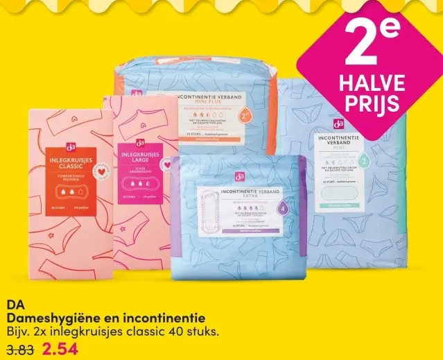 Aanbieding: Dameshygiëne en incontinentie