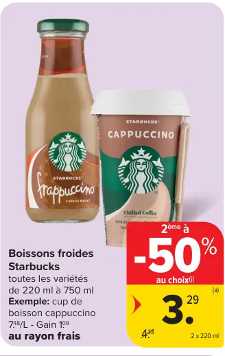 Offre: Boissons froides