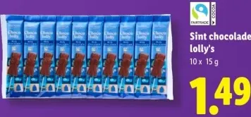 Aanbieding: Sint chocolade lolly's