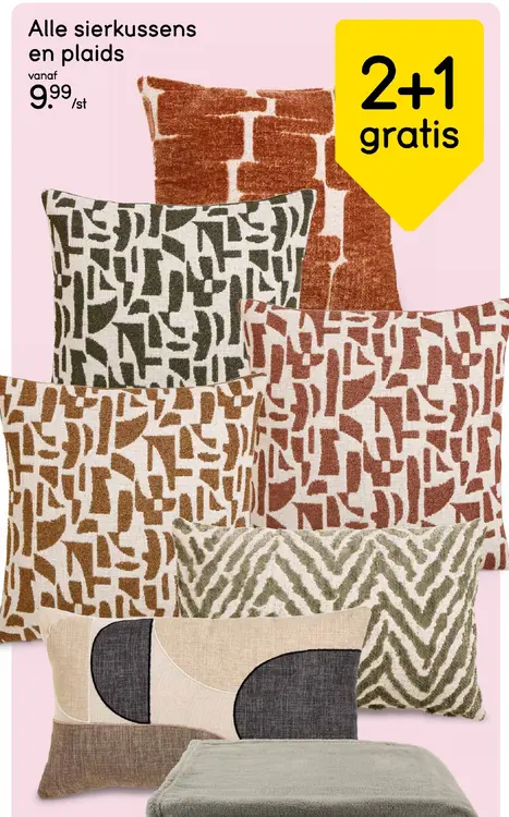 Aanbieding: Alle sierkussens en plaids