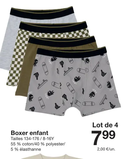 Offre: Boxer enfant