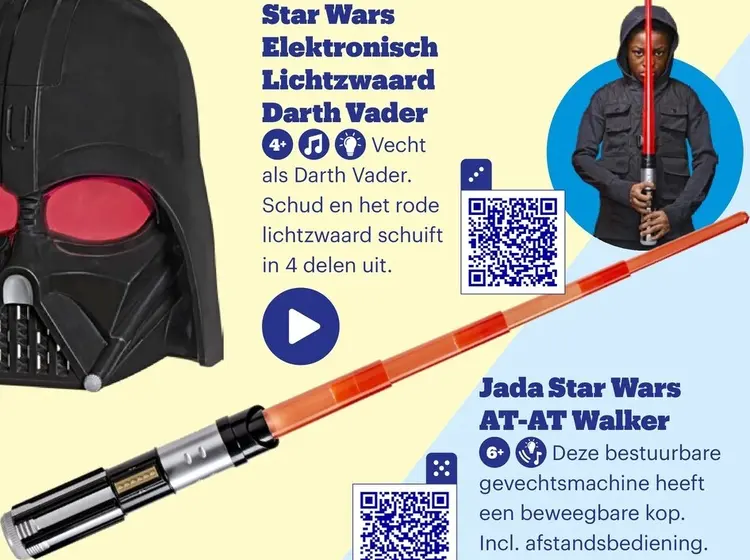 Aanbieding: Elektronisch Lichtzwaard Darth Vader