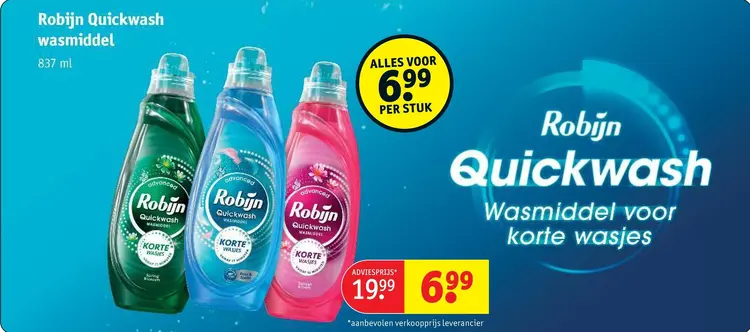 Aanbieding: Quickwash wasmiddel