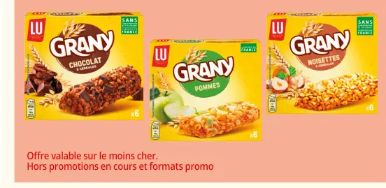 Promotie: Grany Chocolat, Grany Pommes, Grany Noisettes