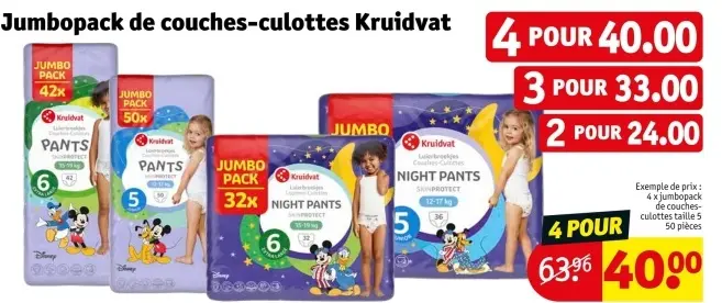 Offre: Jumbopack de couches-culottes