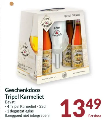 Aanbieding: Geschenkdoos Tripel Karmeliet