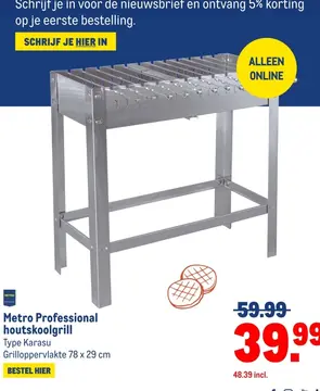 Aanbieding: Metro Professional houtskoolgrill