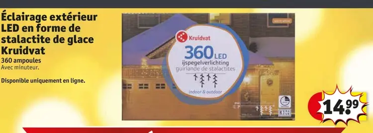 Offre: Éclairage extérieur LED en forme de stalactit