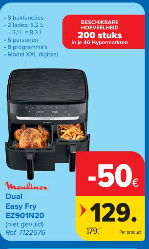 Promotie: Dual Easy Fry EZ901N20