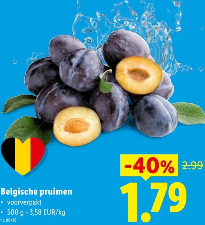 Promotie: Belgische pruimen