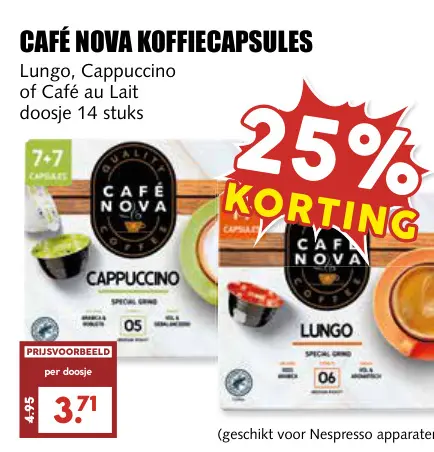 Aanbieding: Koffiecapsules