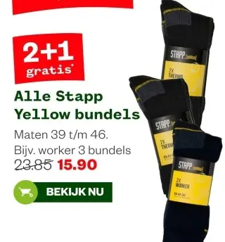 Aanbieding: Alle Stapp Yellow bundels