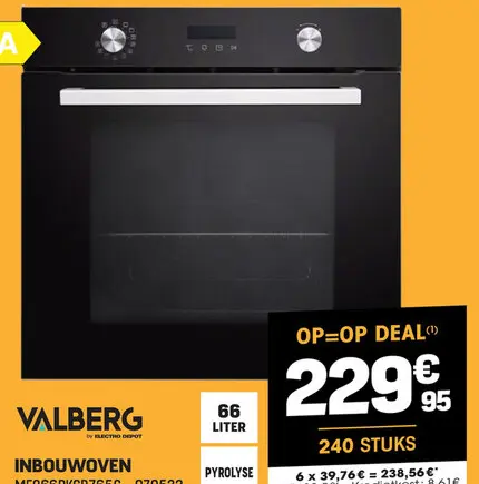 Promotie: Inbouwoven