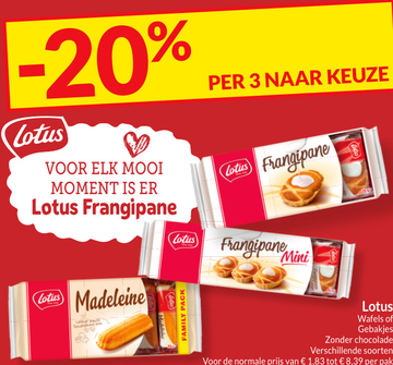 Aanbieding: Lotus Frangipane