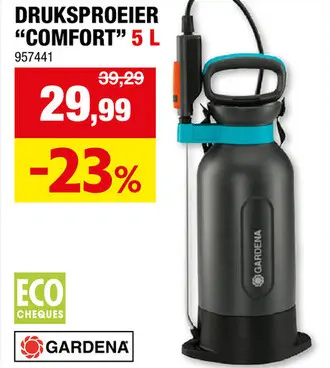 Promotie: Gardena Comfort druksproeier 5L
